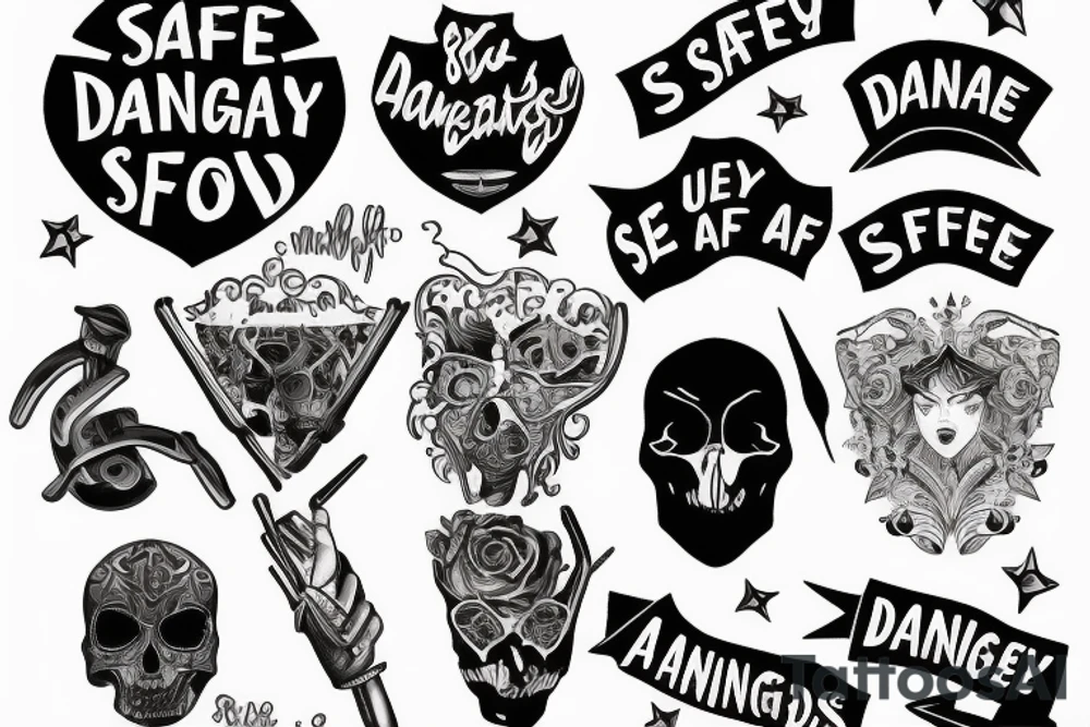 Used to be stay safe now stay dangerous tattoo idea