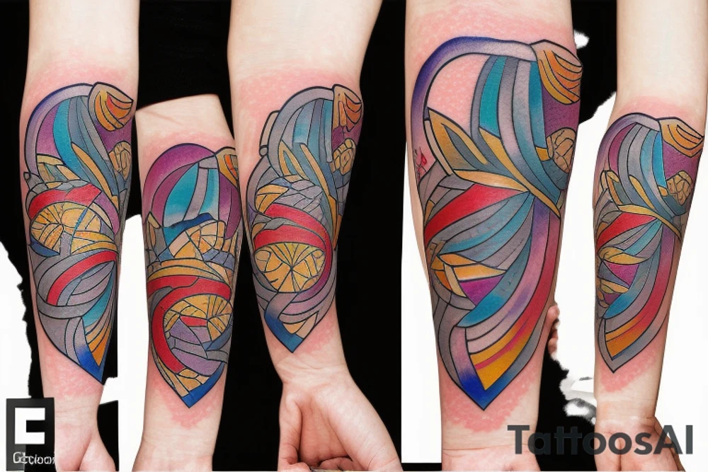 Griffin watercolor tattoo idea