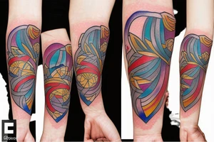 Griffin watercolor tattoo idea