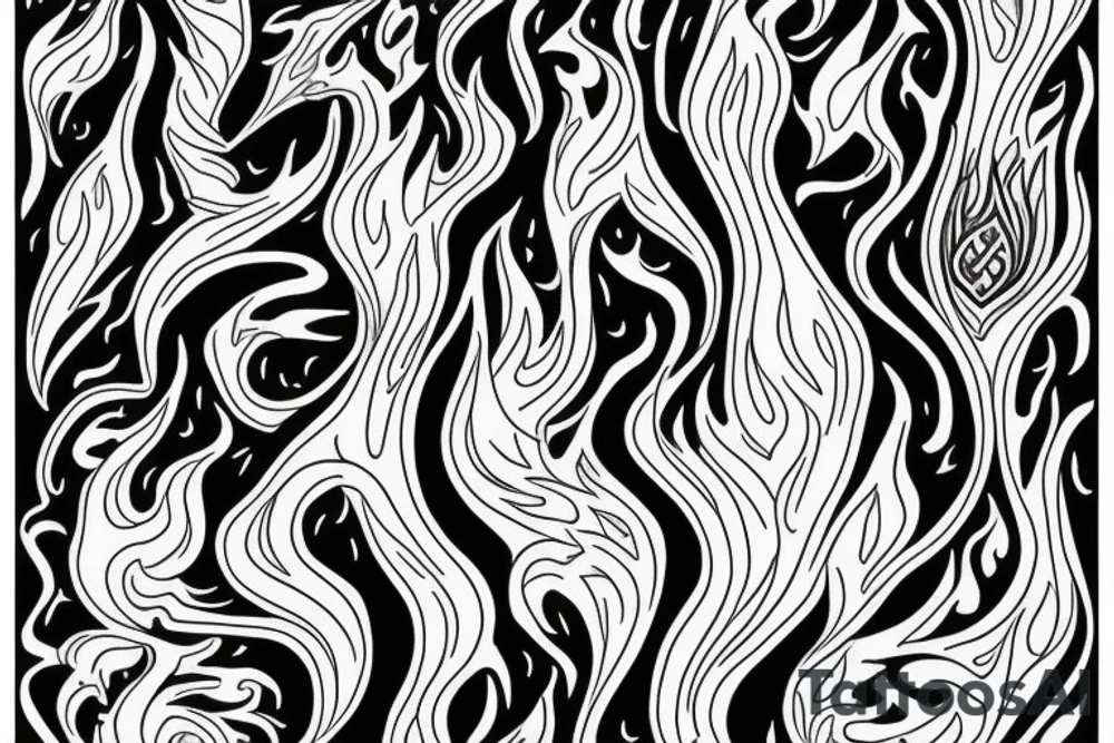 Spiritual fire tattoo idea