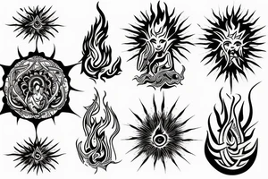 Spiritual fire tattoo idea