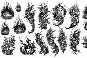 Spiritual fire growth tattoo idea
