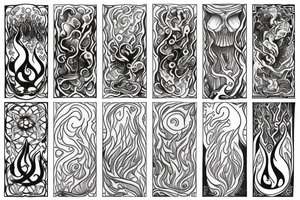 Spiritual fire growth tattoo idea