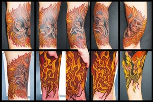 Spiritual fire growth tattoo idea