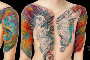 Spiritual fire growth tattoo idea