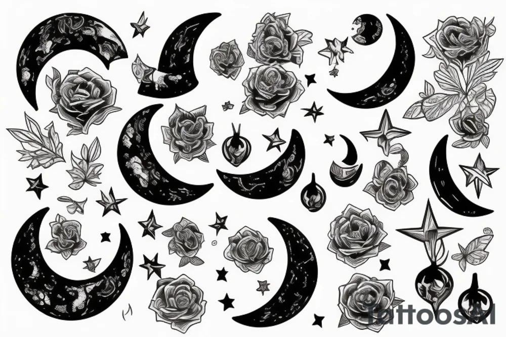 moon tattoo idea