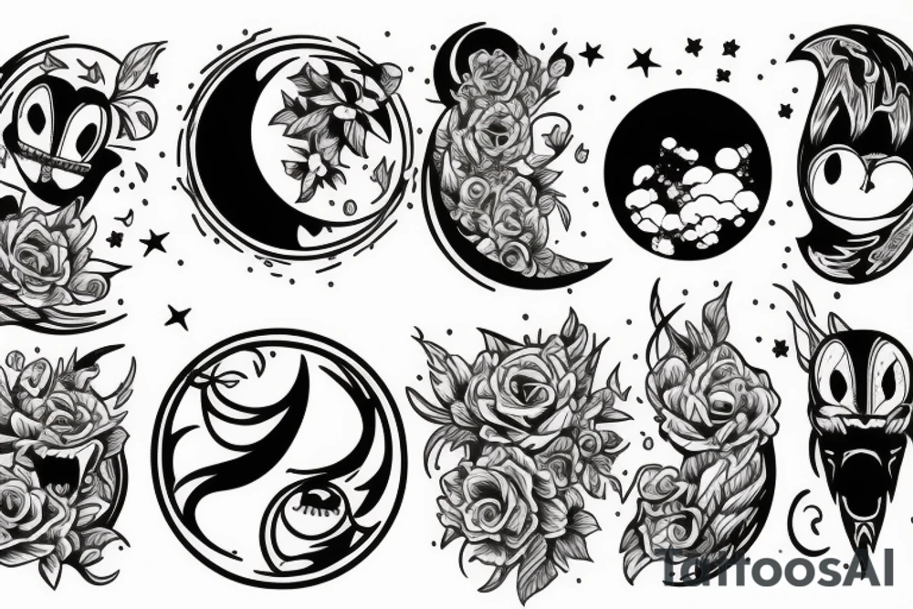 Moon tattoo idea