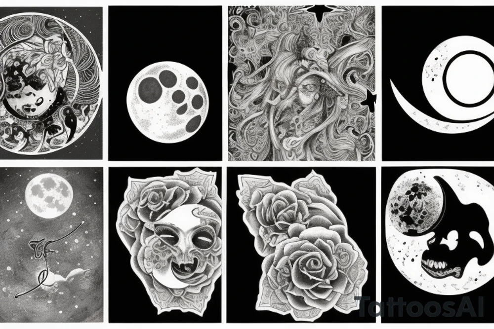 Moon tattoo idea