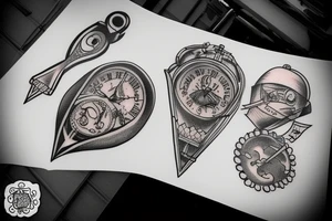 Family oriented tattoo that shows travel being important tattoo idea