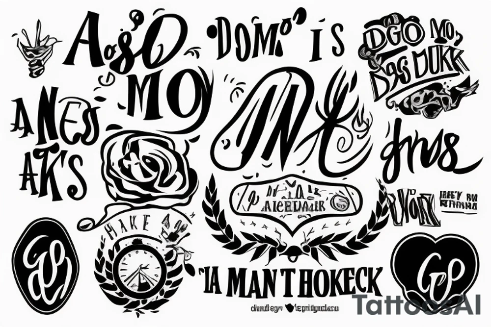 I'm a man, I don't ask for help.
I go to my room, Get drunk, Cry alone, And sleep. tattoo idea