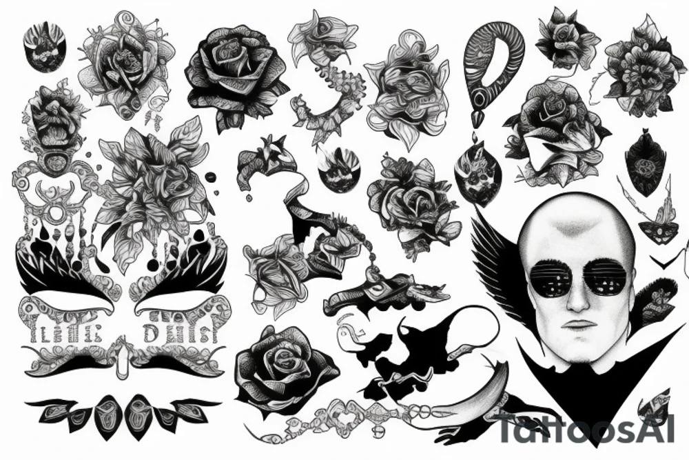 man on the edge tattoo idea