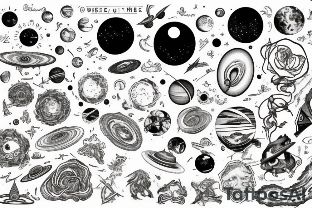 The universe was made just to be seen by my eyes tattoo idea