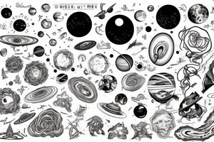 The universe was made just to be seen by my eyes tattoo idea