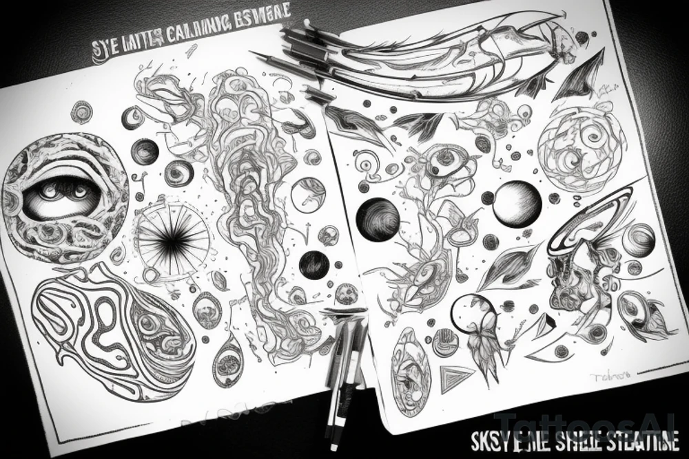 The universe was made just to be seen by my eyes tattoo idea