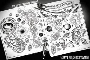 The universe was made just to be seen by my eyes tattoo idea