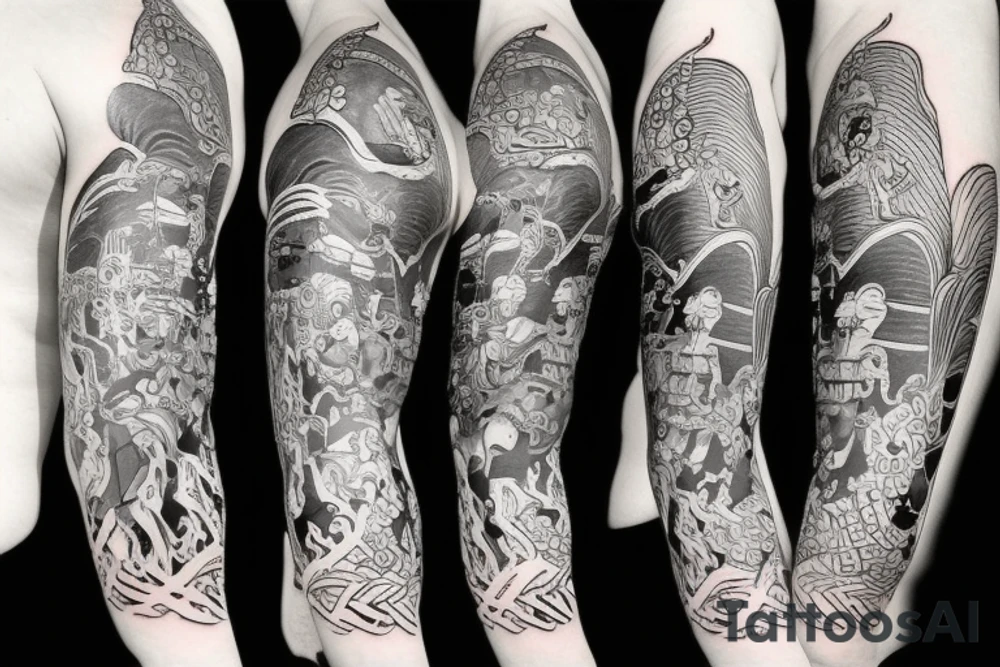 samurai and Achilles tattoo idea