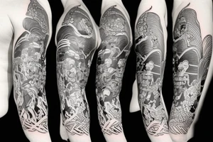 samurai and Achilles tattoo idea