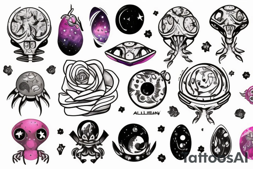 alien
galaxy
flower
love
ufo
mini tattoo tattoo idea