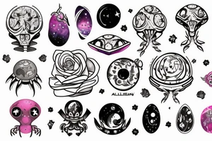 alien
galaxy
flower
love
ufo
mini tattoo tattoo idea
