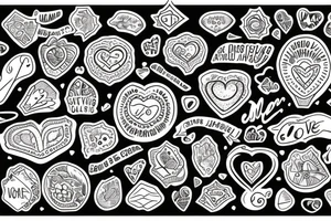 A mason jar filled with river stones and a label that says love everything. tattoo idea