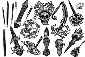 spear tattoo idea