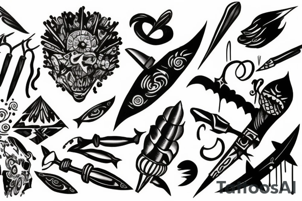 spear tattoo idea
