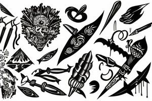spear tattoo idea