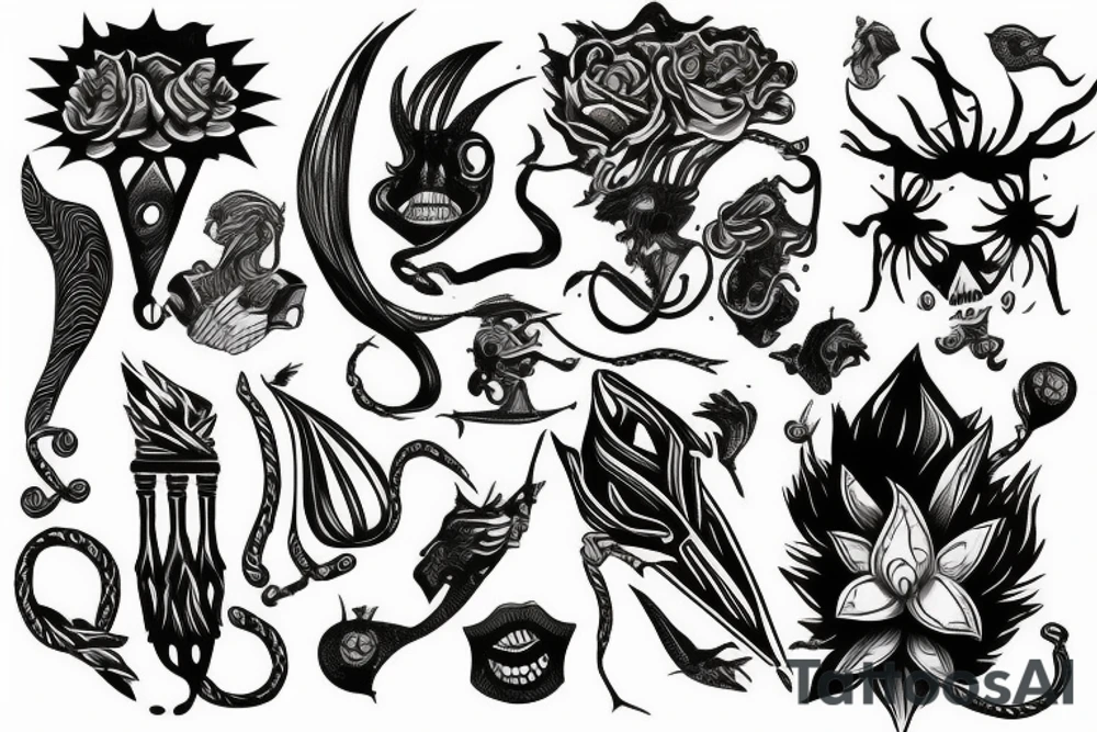 spear tattoo idea