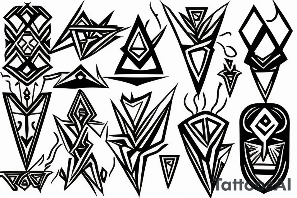spear tattoo idea