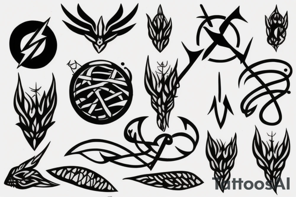 spear tattoo idea
