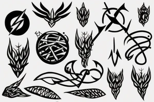 spear tattoo idea