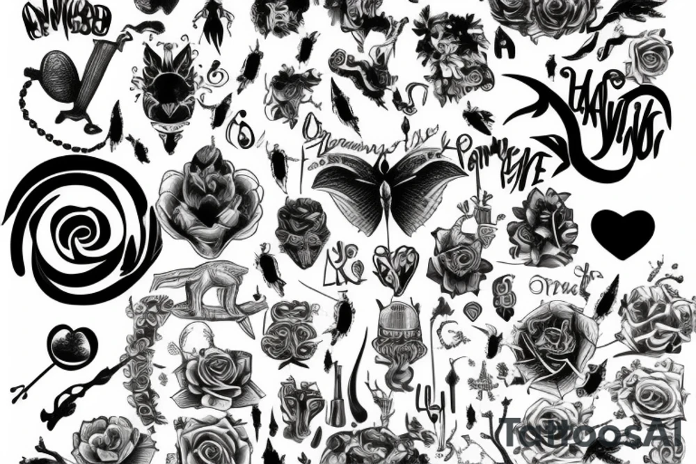 world family live tattoo idea