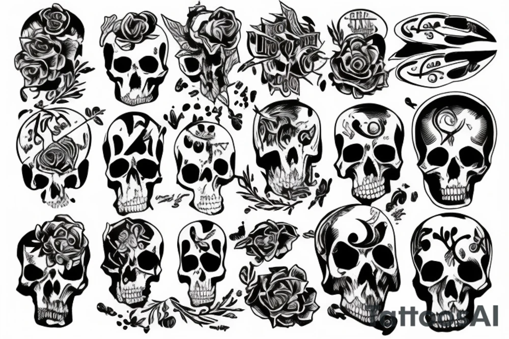 Struggle between life and death tattoo idea