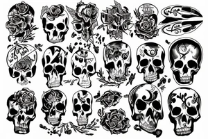 Struggle between life and death tattoo idea