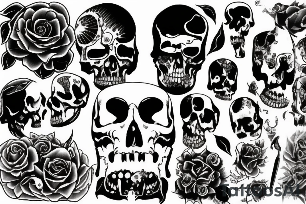 Struggle between life and death tattoo idea