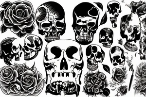 Struggle between life and death tattoo idea