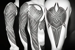 nordic rune sword tattoo idea
