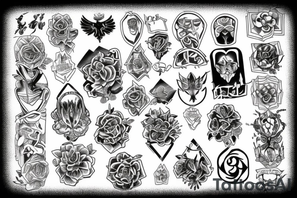 Blocked tattoo idea