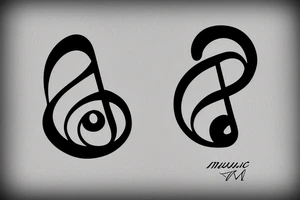 sol key music note tattoo idea