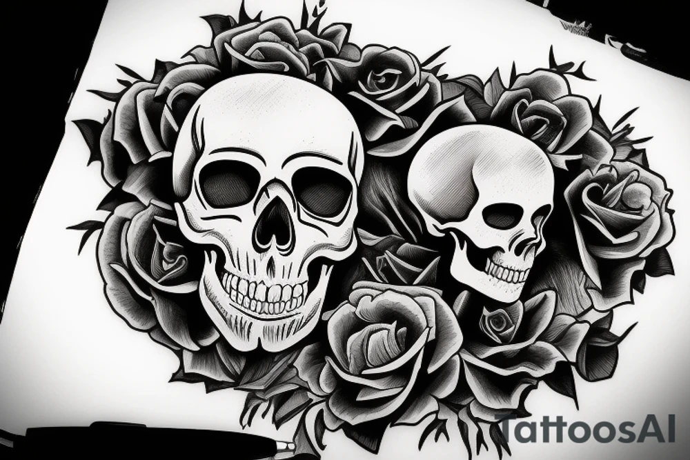 a skull inside of a black rectangle frame tattoo idea a skull inside of a black rectangle frame tattoo idea