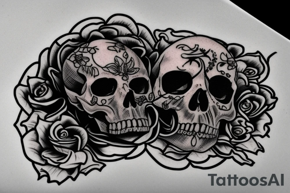 a skull inside of a black rectangle frame tattoo idea a skull inside of a black rectangle frame tattoo idea