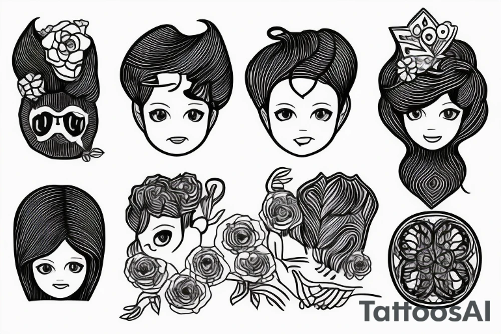 Dad and daughter tattoo idea