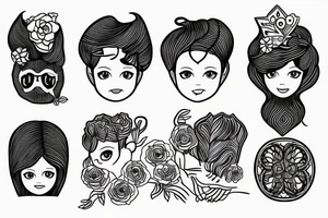 Dad and daughter tattoo idea