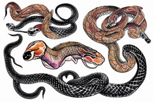 Snake on your clavicule tattoo idea