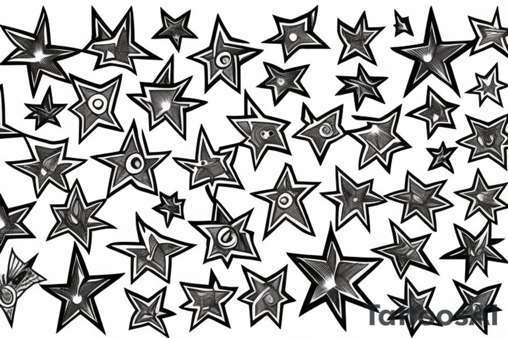 Stars tattoo idea