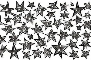 Stars tattoo idea