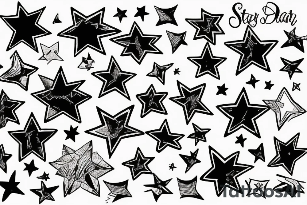 Stars tattoo idea