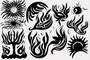 Sunrise tattoo idea