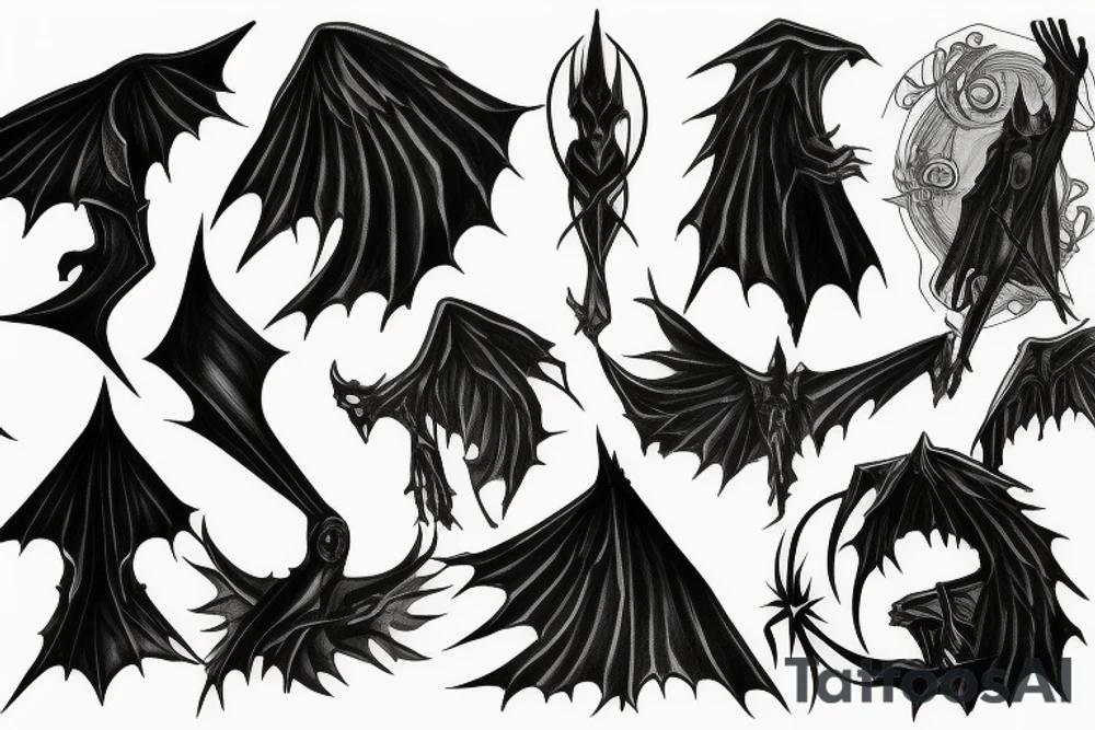 Nazgul fading away tattoo idea