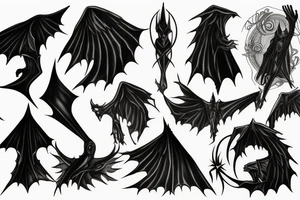 Nazgul fading away tattoo idea